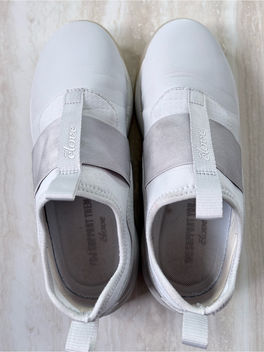 Clove Solo Slip-On Women’s Light Gray Nursing Comfort Elastic Band Sneakers - Picture 2 of 9